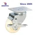 Mittelschwerem Schwenk Nylon Caster Wheels in Weiß