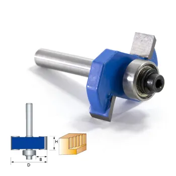 Professional High-Quality Carbide T-Slot Bit Cutters: Enhancing Your Woodworking and Rabbeting Projects with Precision Router Bits featuring Bearings