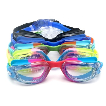 Factory Cheap Kids Multi-Color Silicone Anti-Fog Swim Goggles for Open Water