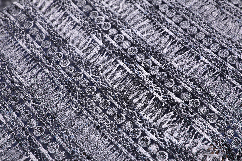 3D Tassel Embroidery Fabric