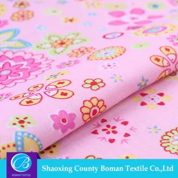 Cheap fabric supplier Top-end Beautiful Poly cotton print fabric