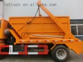 4x2 Howo Swing Crane Grane Garbage Bucket Truck