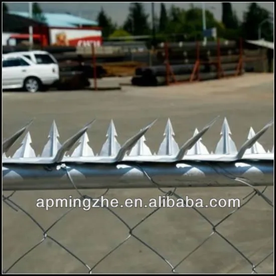 security anti climb spike fence top