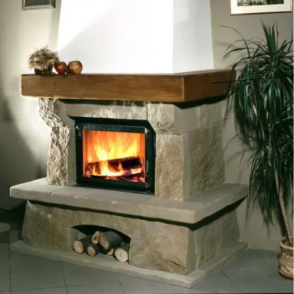 Custom Corner Indoor Rumford Electric Fireplace Designs With Mantel