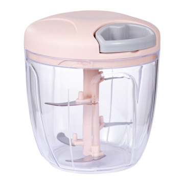 Portable Manual Garlic Chopper for Garlic, Ginger, Chili, Onion, and Meat - 900ml Capacity