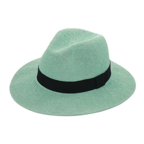 Wholesale Summer Panama Hats For Women Fashion Colorful Jazz Beach Hat Cooling Ladies Summer Straw Hat S1068
