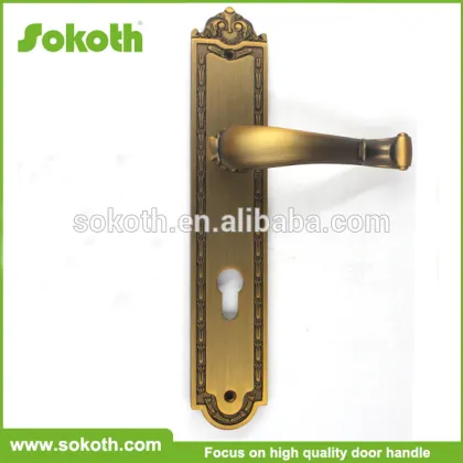 door handle on the long plate ,classic door handle cover plates
