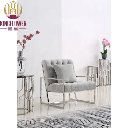 Stainless Steel Frame Hotel Sectional Sofa Beds