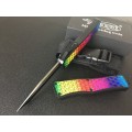 Rainbow Durability OTF Automatic Knife for women