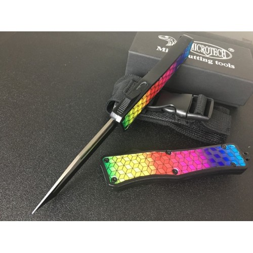 Rainbow Durability OTF Automatic Knife for women