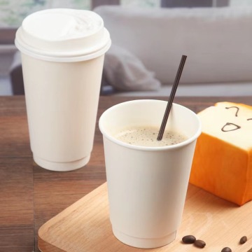 Disposable White Double Wall Paper Cup 8oz12oz16oz