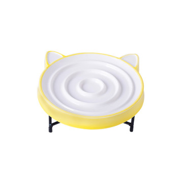 RTS Pet Supplies Dog Slow Feeder Bionic Ceramic Interactive Puzzle Bowl