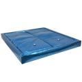 Cama de agua gemela azul colchón de tamaño rey