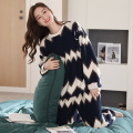 women's warm pullover plush pajamas