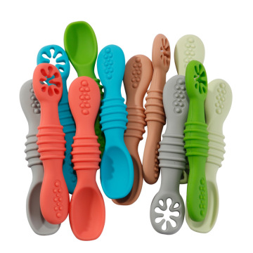 Food Grade Baby Silicone Spoon for Complementary Feeding