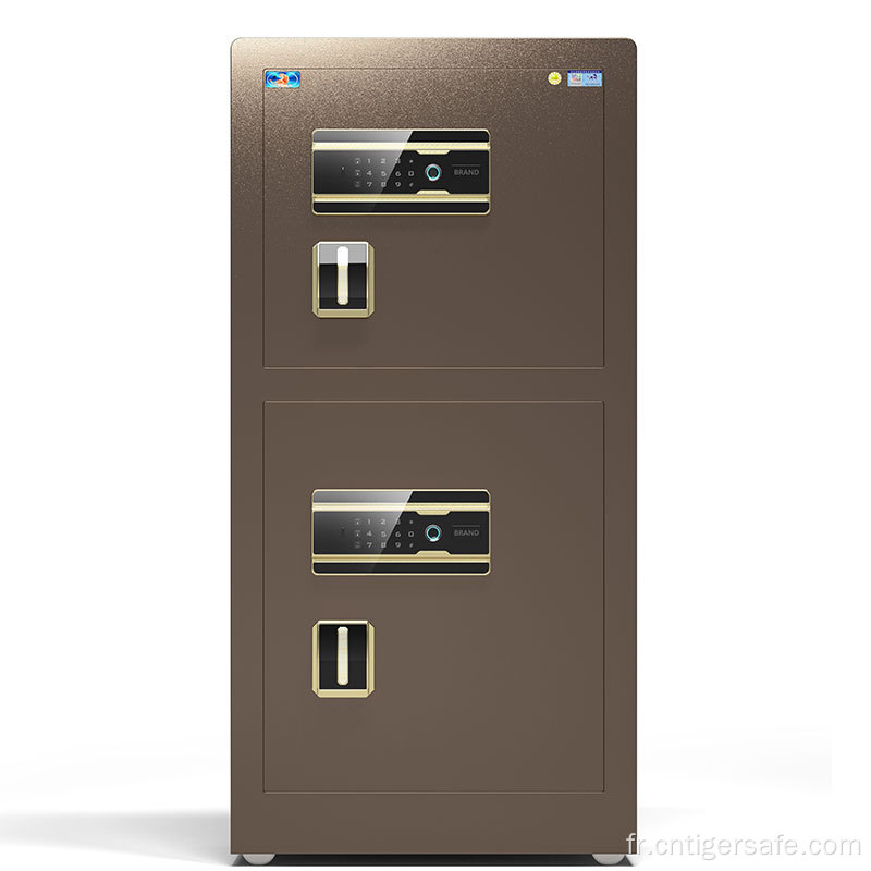 Tiger Safes Brown Brown 120 cm Lock d'empreinte digitale