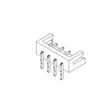 Pitch de 2,5 mm 90 ° Série de conector de wafer AW2502VR-XP