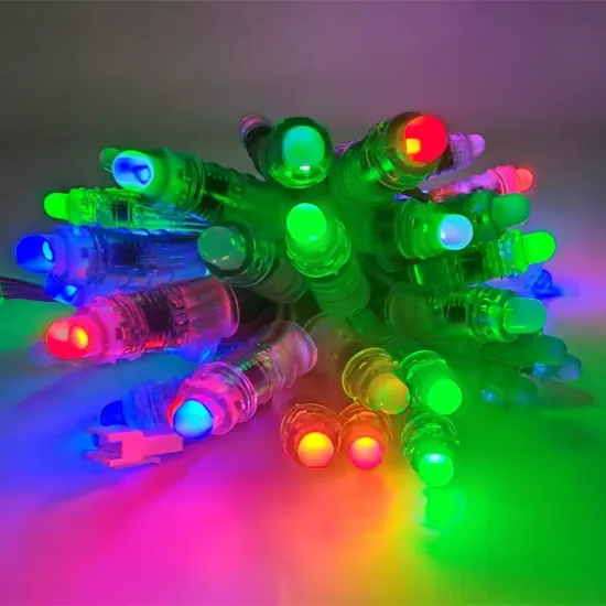 Upgraded 12mm Outdoor Permanent LED Christmas Color Light String