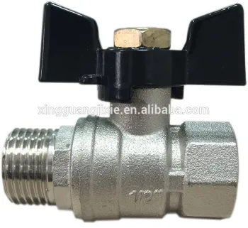 CW617N Brass Forged Butterfly Valve Female & Male