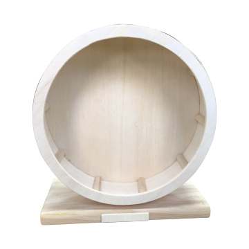Silent Running Wood Wheel Toy for Hamsters, Guinea Pigs, Gerbils, and Other Small Animals