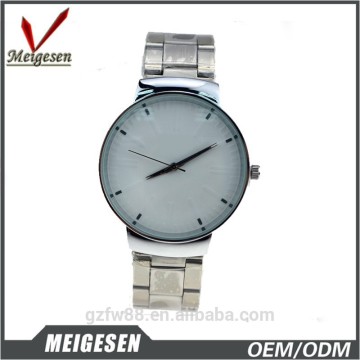 simple deisgn customized logo watch promotion steel men watches