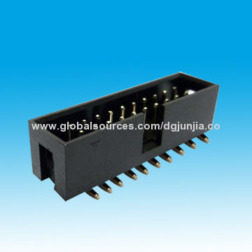 Header Connector with 1.27mm Pitch, Made of Brass or Copper Alloy