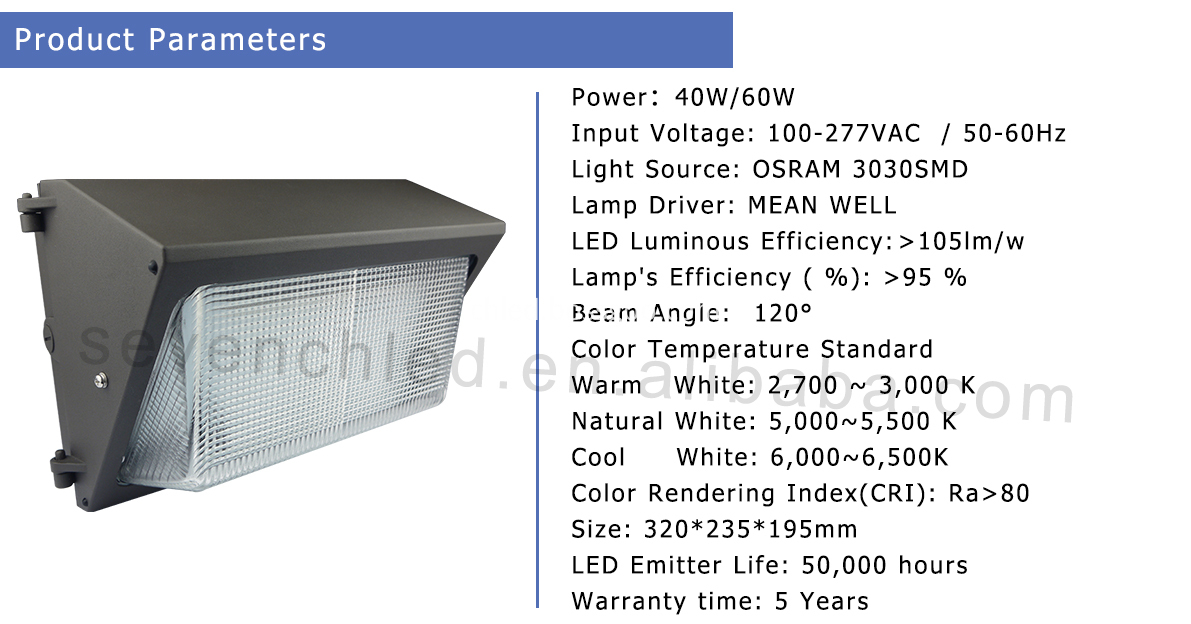 Led outdoor wall light