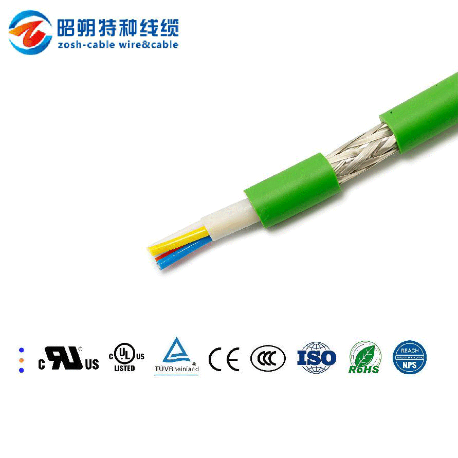 Câble de données blindé spécifique au robot, gainé PUR