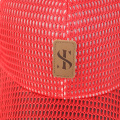 Cappello per camionista rosso riciclato Mesh completo