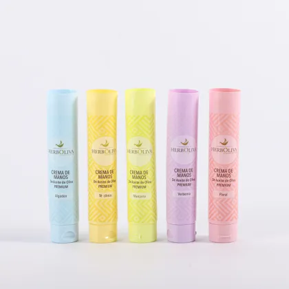 Skin care lotion soft plastic tube packaging