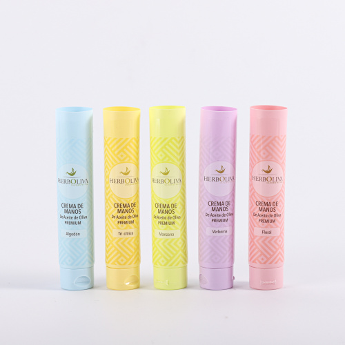 Skin care lotion soft plastic tube packaging