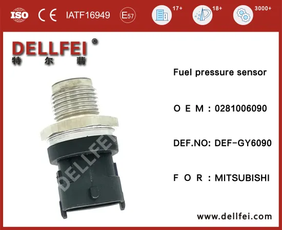 For Fuel Rail Pressure Sensor 0281006090 for MITSUBISHI
