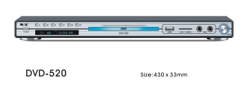 DVD Player with USB and Card Reader DVD-520