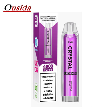 Crystal Legend 4000 Disposable Vapes Distributor