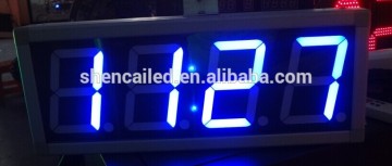 blue 6 inch 4 digit mini led clock display