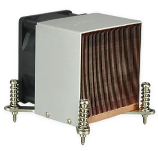 pure copper skiving heatsink cpu cooler server radiator