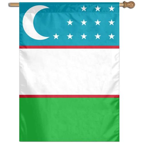 Poliestrowe narodowe flagi promocyjne Uzbekistanu