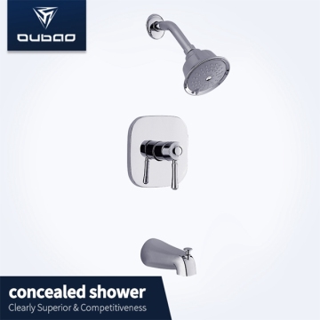 European Wall Mount Chrome Bath Shower Faucet Mixer