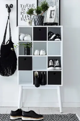 Wooden Shoe Cabinet handcrafted modern home