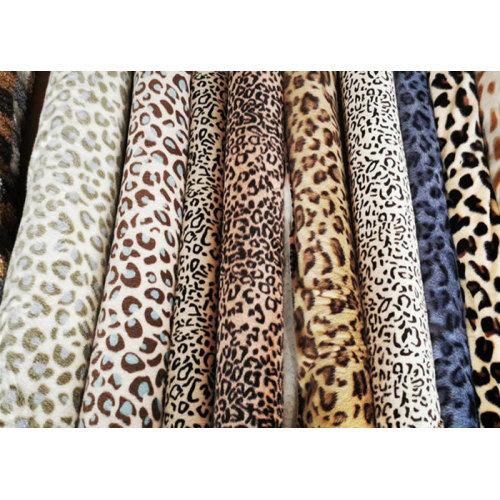 Леопардовый рисунок вязаные жаккардовые акриловые ткани