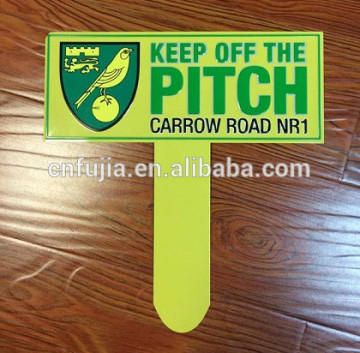 factory price custom irregular metal aluminum garden sign