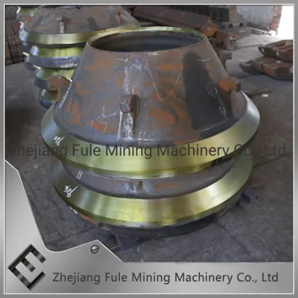Trio TC51 mantle and concave for crushing aggregate