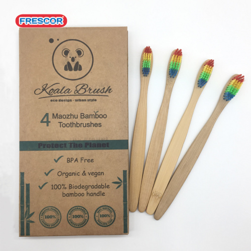 Escova de dentes de bambu para adultos