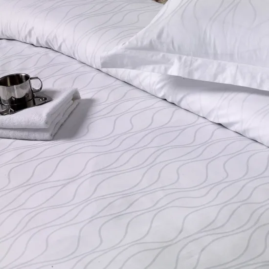 Ripple design hotel bed cover luxury bedding set