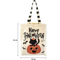 Жеке Halloween Басылған логотип Canvas Tote пакеттері