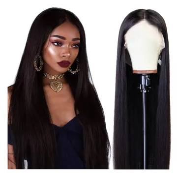 Raw Indian Hair Wig Vendor Deep Wave Glueless Lace Closure Human Hair Wig Virgin Cuticle Aligned Hair Unprocessed Raw Indian Wig