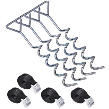 สเตค Steel &amp; PE Rod สำหรับเต็นท์และการตั้งแคมป์แบบกำหนดเอง