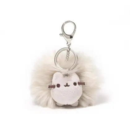 PLUSH CAT POM POOF KEY CHAIN-0