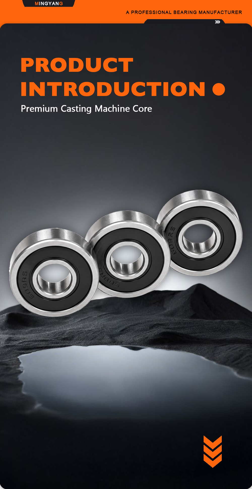 609 2RS Precision Rolling Ball Bearing x