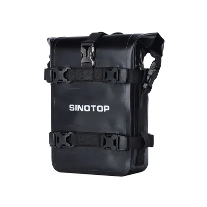 SINOTOP 5L PVC Tarpaulin Waterproof Motorcycle Saddle Bags